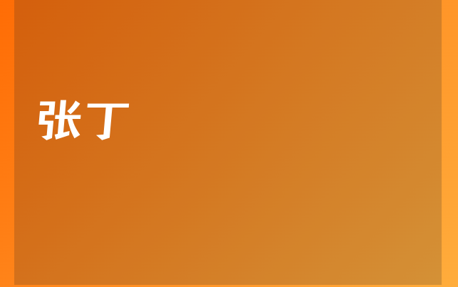 张丁