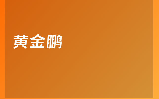 黄金鹏