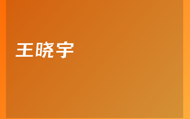 王晓宇