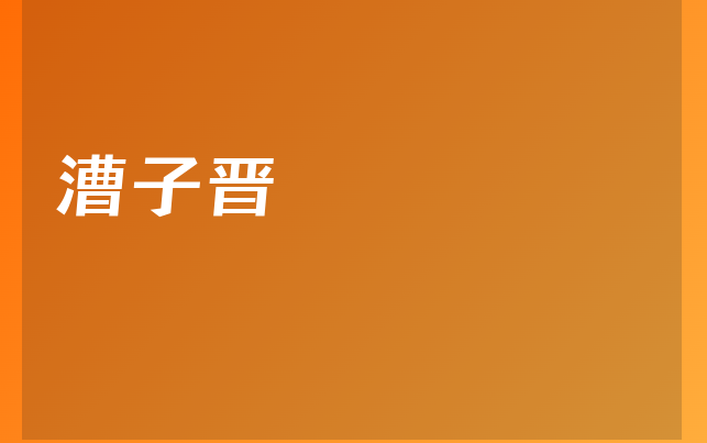 漕子晋